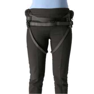 Dogman Emmi svart midjebelte til hundebånd, 75–118 cm