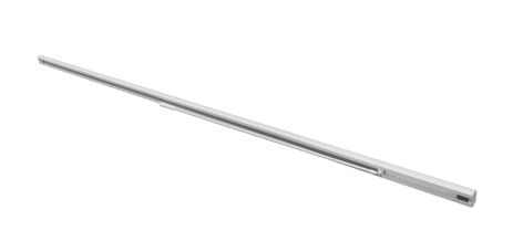 Skinne til lamellgardin enkel, veggmontert, hvit