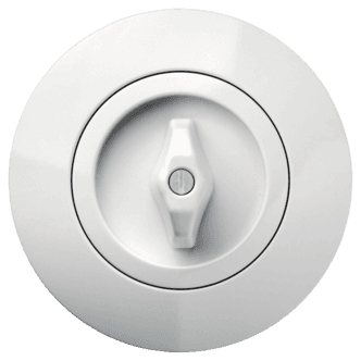 Hager serie 1930 innfelt strømbryter trapp med vribryter, plast