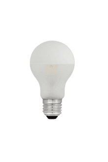 Varmhvit LED-pære E27 på 4,9 W og 470 lumen, dimbar