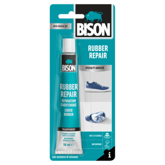 Bison flytende gummi, transparent lim, 50 ml