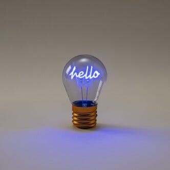 Oppladbar bordlampe med lysende motiv, Northlight, 11 cm