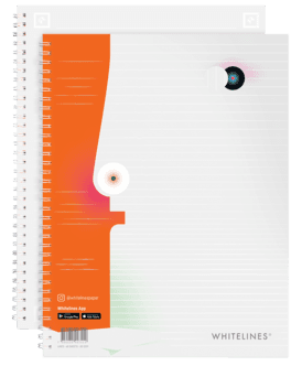 Whitelines collegeblokk A4 linjert