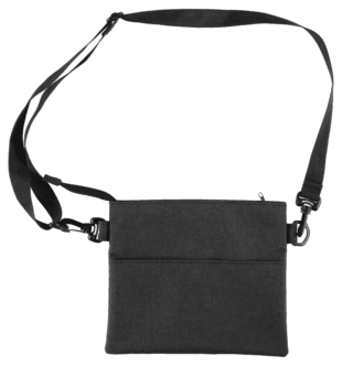 Passveske med skulderrem til pass, billetter og mobil