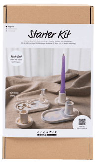 Creativ Company DIY Kit Resin, støp lysestaker og brett