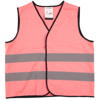Refleksvest, rosa, Clas Ohlson