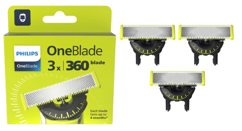 Philips OneBlade 360 ekstrablad 3-pakning, QP430/50