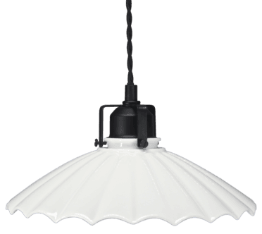 Northlight skomakerlampe med porselensskjerm, 25 cm