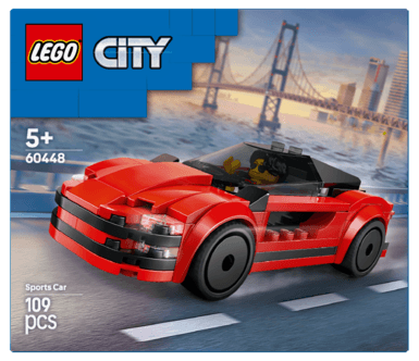 LEGO City rød sportsbil, 60448, fra 5 år