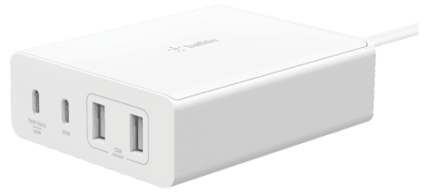 Belkin ladestasjon med 4 porter, USB-A og USB-C