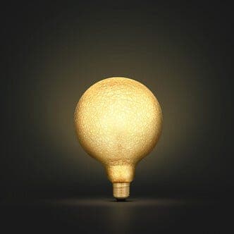 Dimbar dekorpære LED E27 krakelert 125 mm