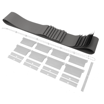 Persiennelameller til vindu, 8,9 x 250 cm, 8-pakning