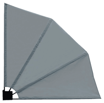 Vind- og innsynsskjerming, sammenleggbar