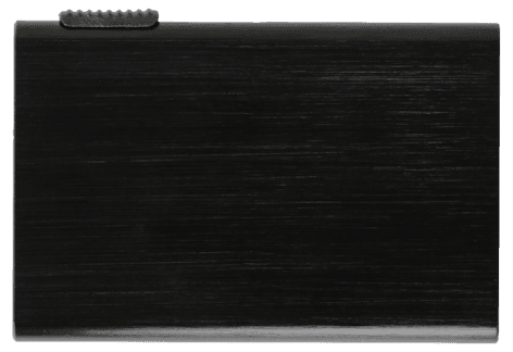 Kortholder i aluminium med RFID, 5 rom, svart