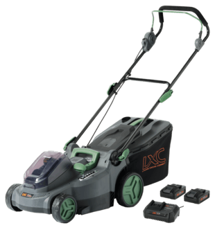 Cocraft LXC LM370-BL gressklipper med lader + 2 batterier