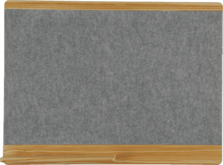 Oppslagstavle i stoff, filttavle med pennehylle, 60x40 cm