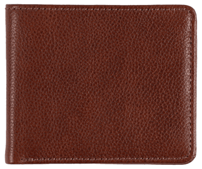 Kortholder i ekte lær, 8 rom, brun