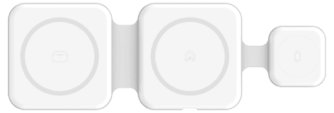 Sinox Pro 3-i-1 MagSafe-lader 15 W, hvit