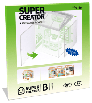Rolife DIY Super Creator B DWP05 dør, støvbeskyttende