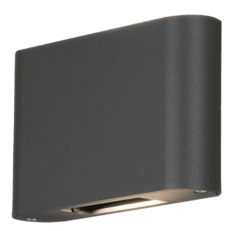 Konstsmide Chieri svart fasadebelysning IP54, LED, 2x6W