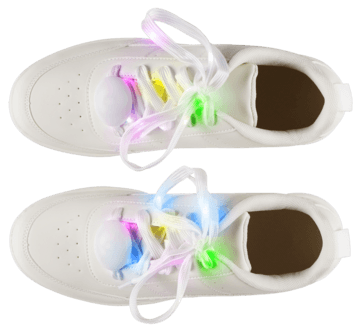 Skolisser med blinkende LED, 2-pakning