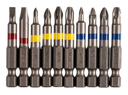 Cocraft 50 mm bitssett, 10 deler