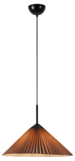 Markslöjd Plisado plissert taklampe grå, 50 cm