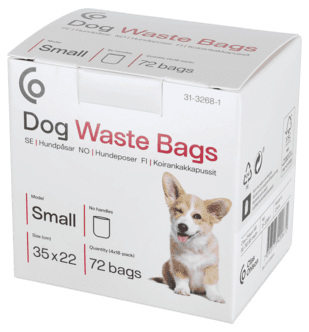 Små hundeposer, 72-pakning