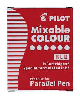 Pilot Parallel Pen, patroner, 6-pack