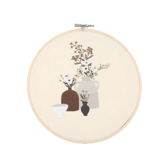 Broderipakke, blomsterbukett 21 cm