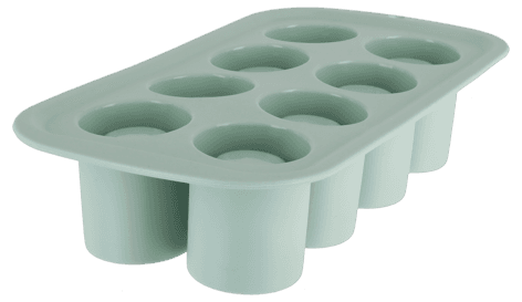 Isglass, form i silikon for 8 små glass av is