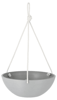 Grå uteampel i komposittmaterial, diameter 30,5 cm