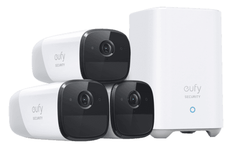 EufyCam 2 Pro Kit, 3 overvåkningskameraer, 1 HomeBase