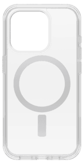 Mobildeksel for iPhone 15 Pro, Otterbox Symmetry Clear MagSafe