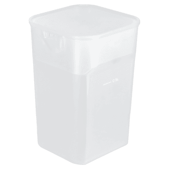 Mugge med lokk, plast, 0,8 liter