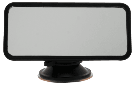 Bakspeil til bil, lite speil med sugekopp, 45 x 110 mm