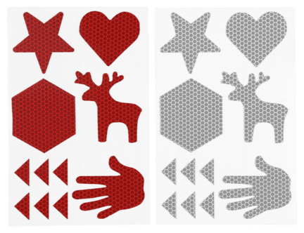 Klistremerker i reflekterende materiale, Clas Ohlson