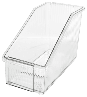 Skuffeinnsats for bokser, justerbar, gjennomsiktig