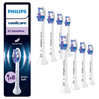 Philips Sonicare S2 Sensitive børstehode, 8-pakning