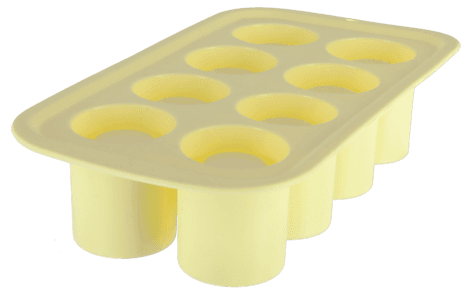 Isglass, form i silikon for 8 små glass av is