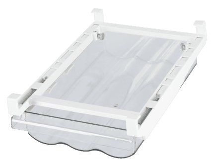 Kjøleskapsoppbevaring egg uttrekkbar, 20 x 30,5 x 8,5 cm