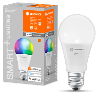 Ledvance Smart+ WiFi dimbar LED lyspære RGBW E27 9 W