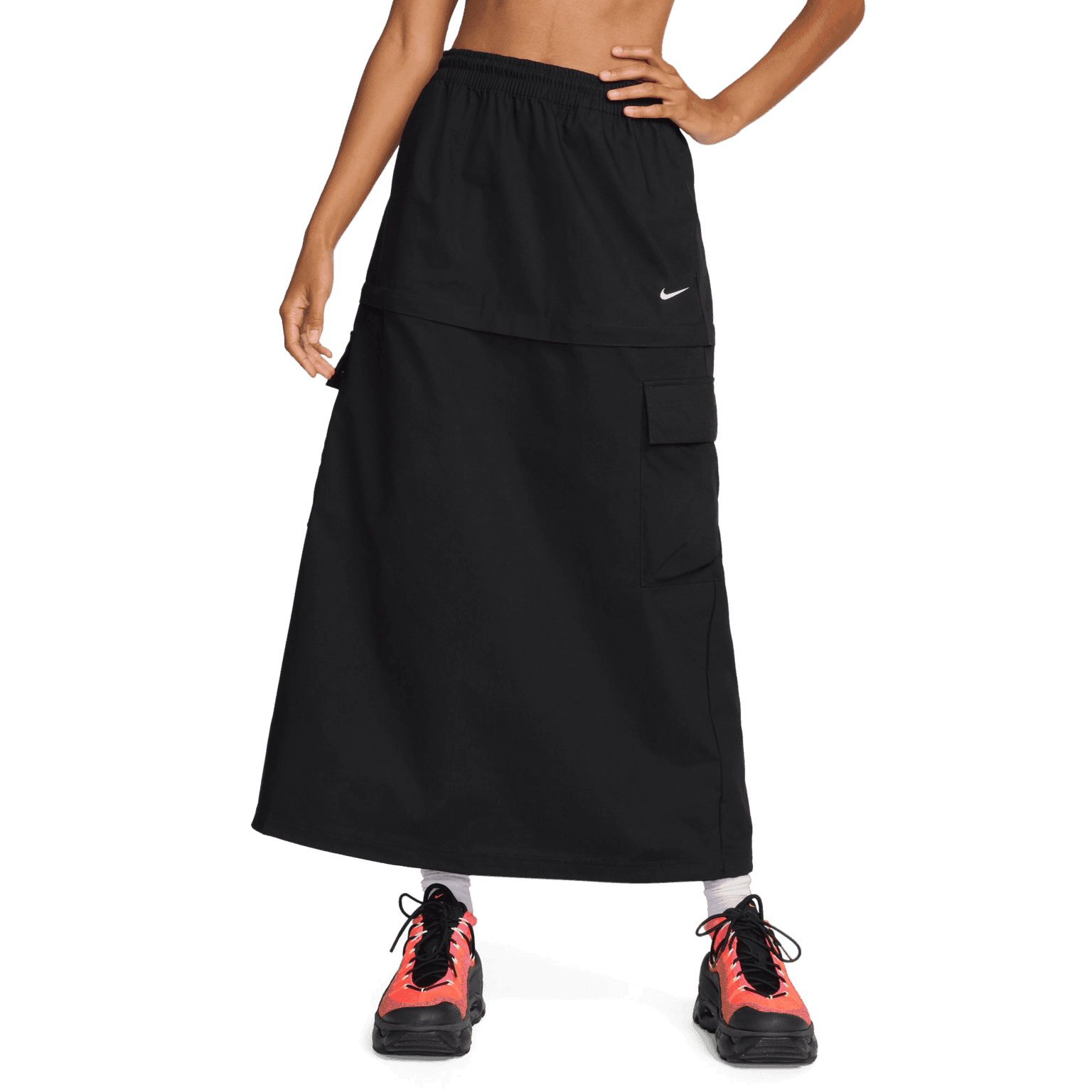 Nike Essential Mid-Rise Woven Cargo Midi Skirt, skjørt, dame