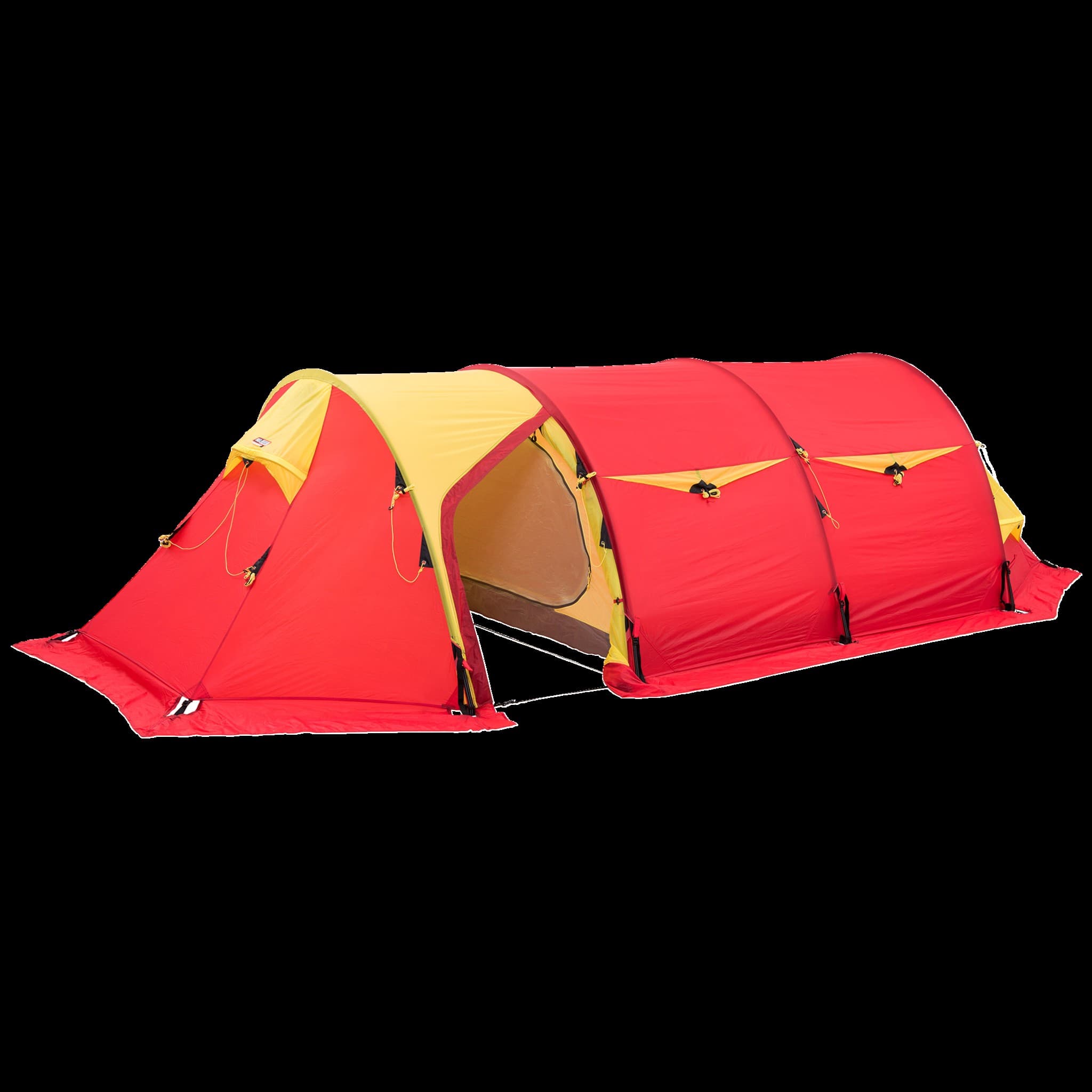 Helsport Spitsbergen X-Trem 4 camp rød/gul, firemannstelt