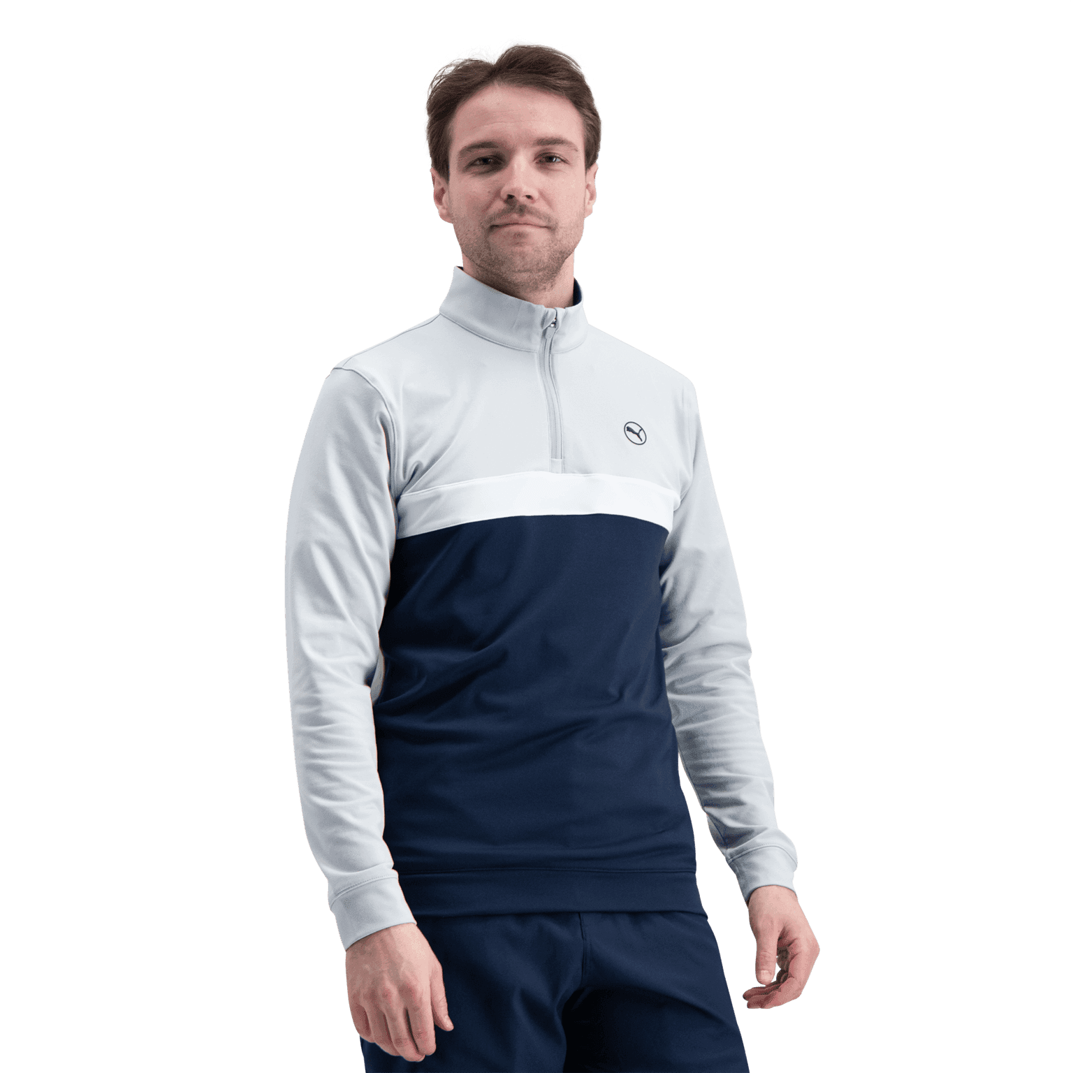 Puma Pure Colorblock 1/4 Zip, golfgenser, herre