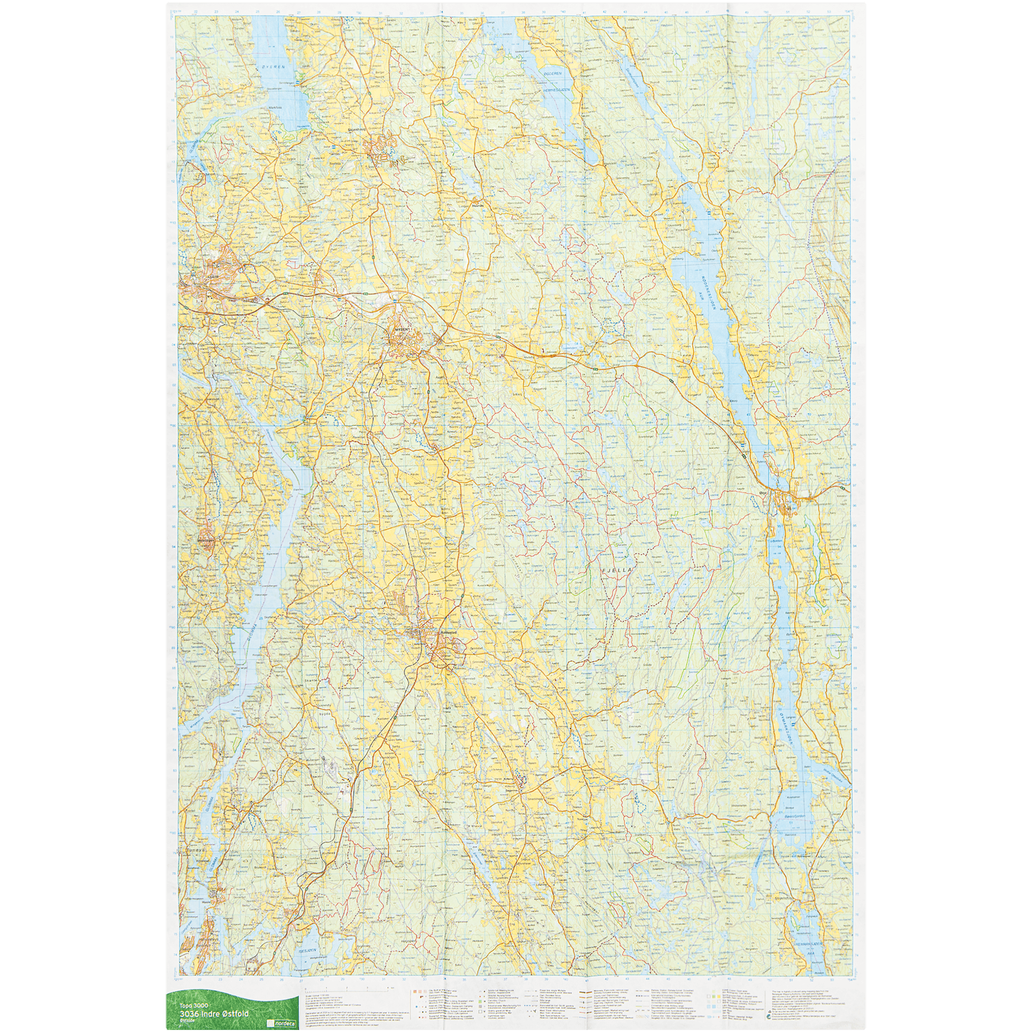 Nordic Maps Indre Østfold 1:50 000