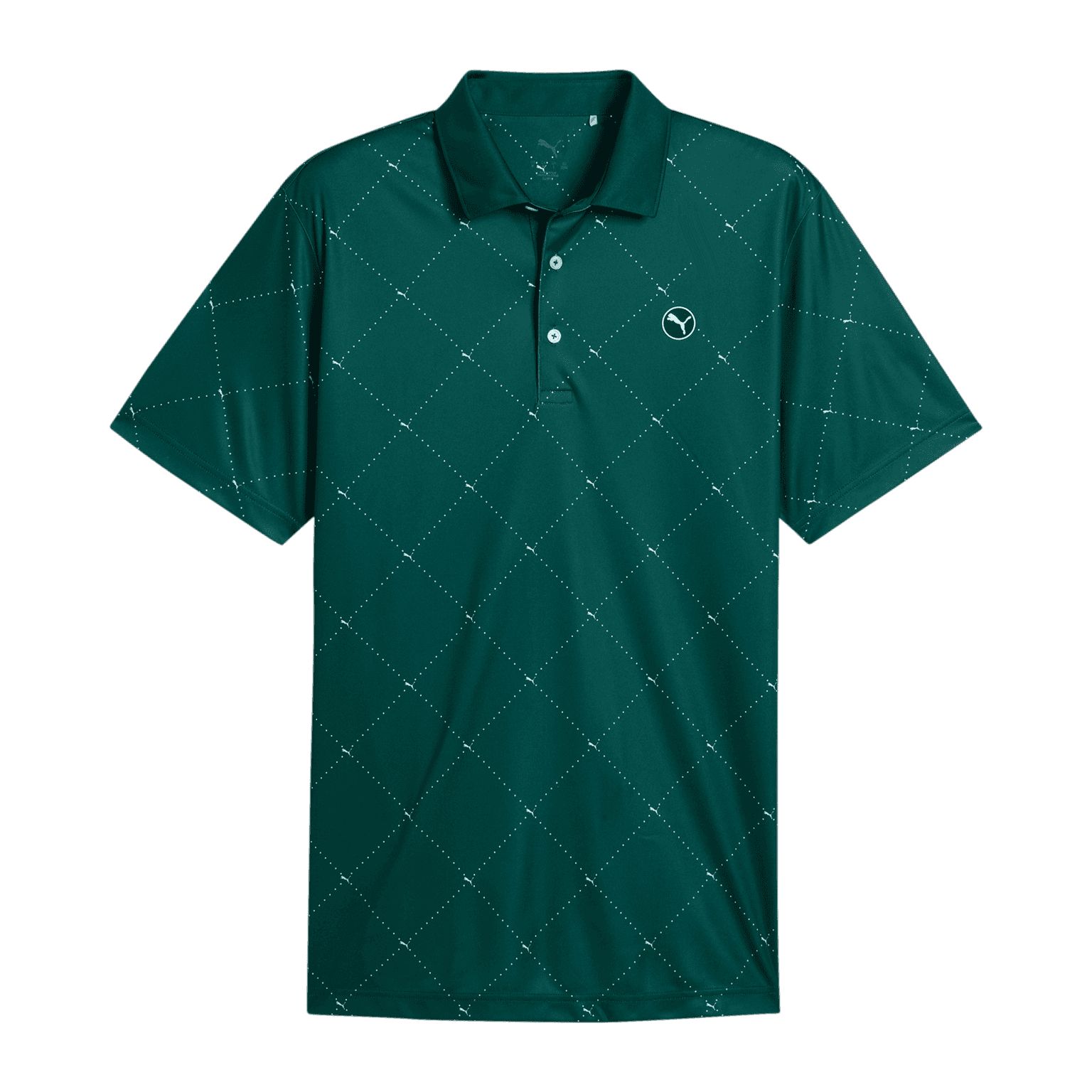 Puma Pure 2.0 Argyle Polo, golfskjorte, herre