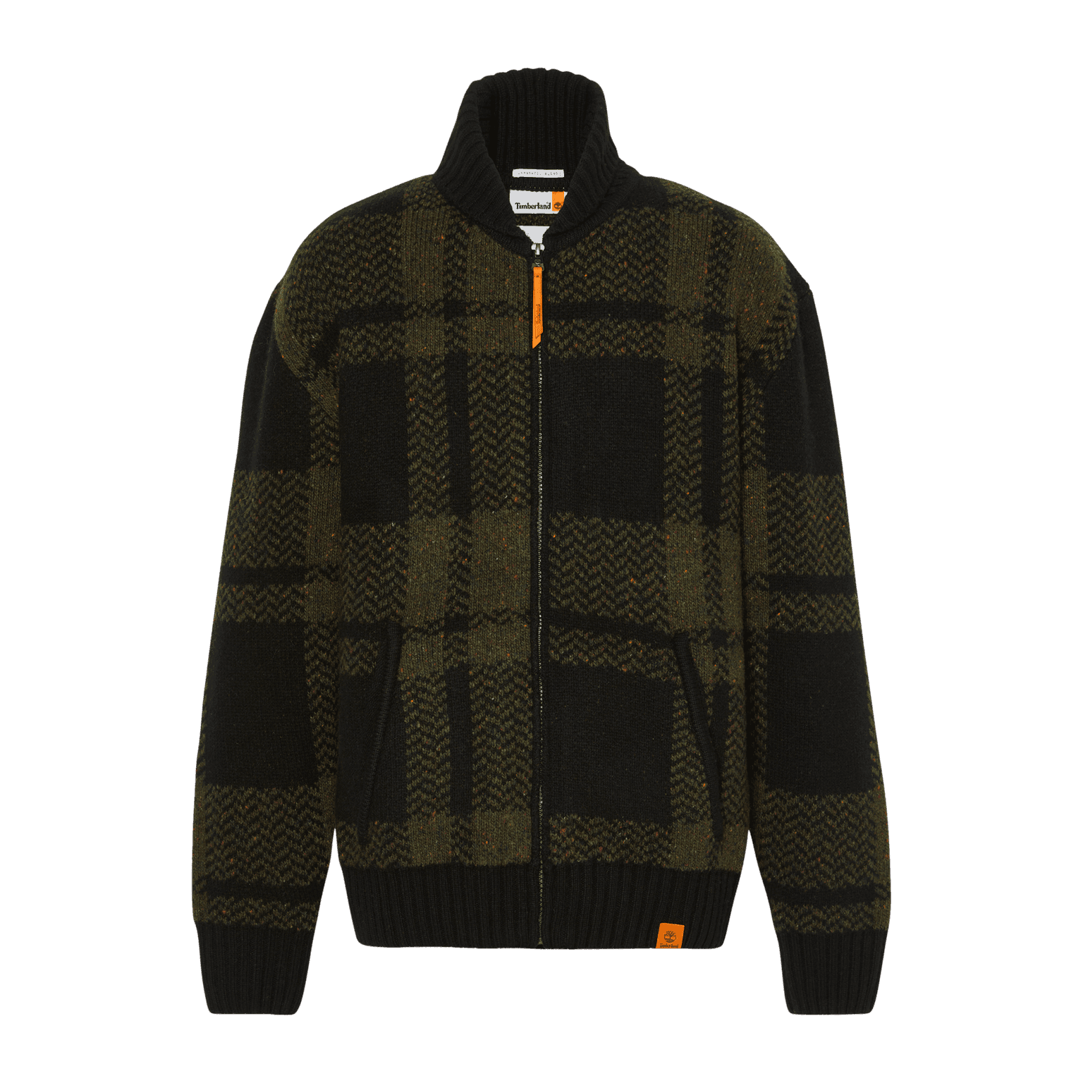 Timberland Plaid Full Zip Cardigan, ullgenser, herre