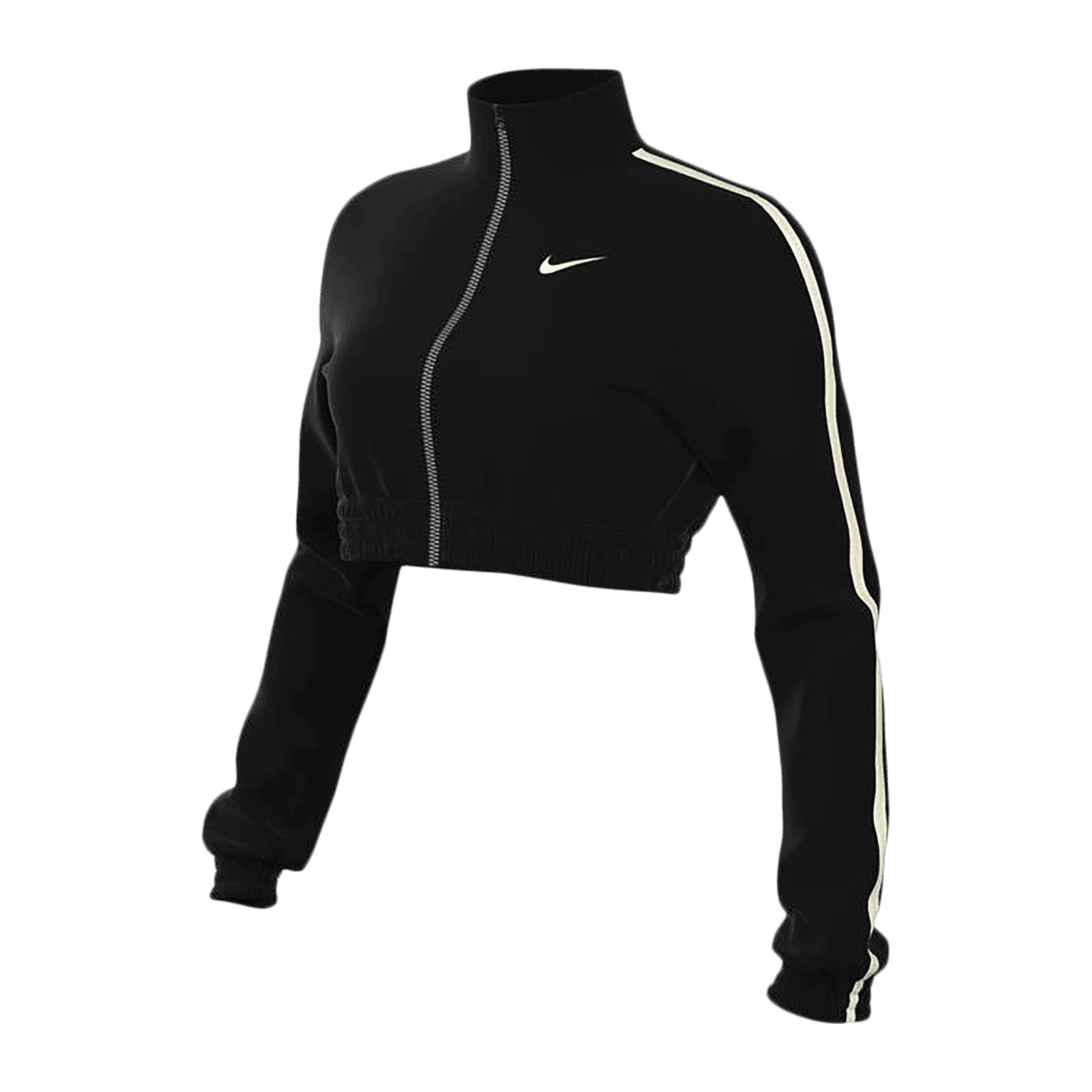 Nike Velvet Cropped Full-Zip Top, dame