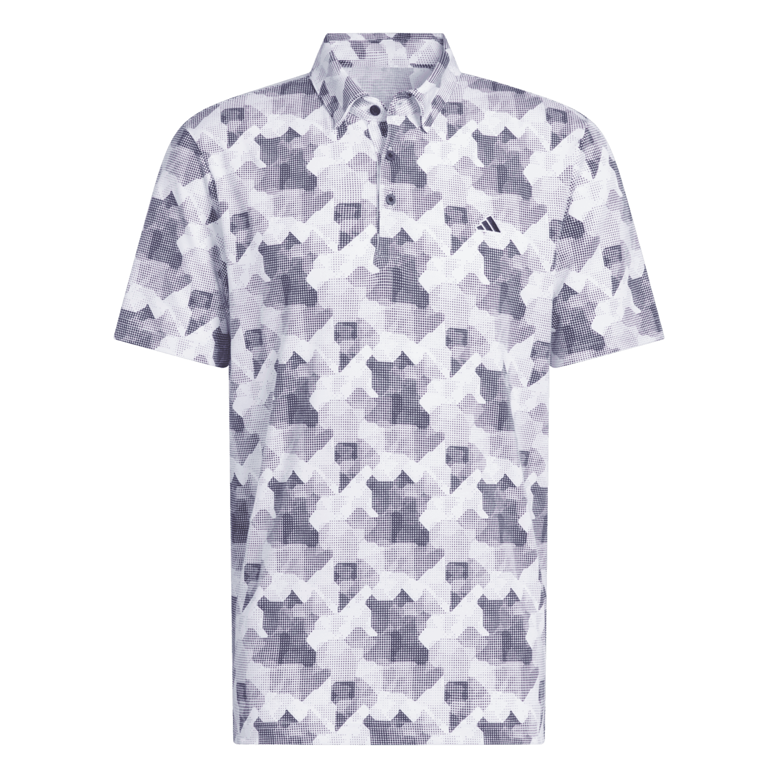 Adidas Golf Go-To Printed Polo Shirt, golfskjorte, herre